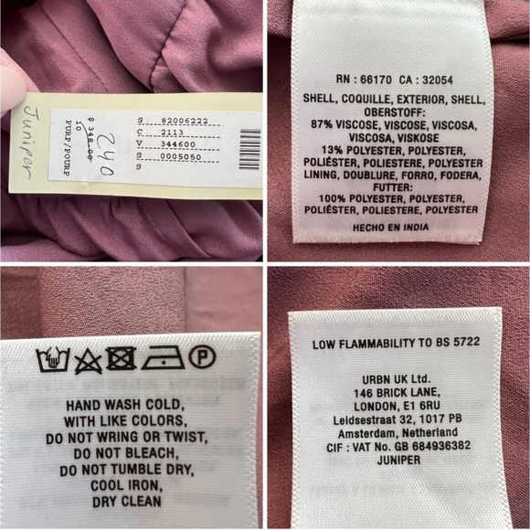 BHLDN Juniper Tiered Backless High-Neck Gown Purple Metallic NEW w/tags - Picture 6 of 6